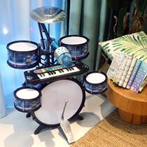 Drum set for children beginners toy musical instrument jazz drum boy baby 5-8 drum home practice 3-6*