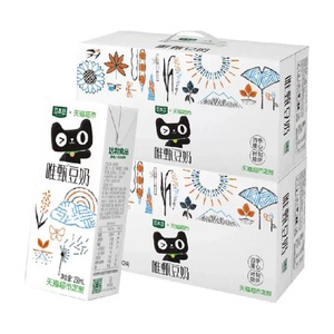 豆本豆唯甄定制早餐奶250ml*24盒2箱