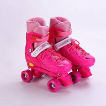 Velcro double row four-wheel adjustable childrens roller skates beginner roller skates roller skates skates