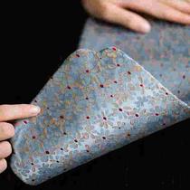 Tea brocade mat tea mat small size double-sided embroidery Chinese Song brocade table flag Kung Fu tea ceremony mat tea coaster tea shop