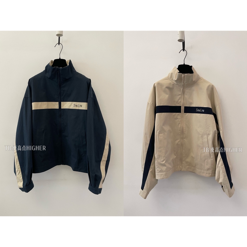 Ceiling/Zero Color Difference 26Fw Correct Apruifeng Color-Block Short Wide-Fit Stand Collar Pilot Jacket Ceiling/Zero Color Difference 26Fw Correct Apruifeng Color-Block Short Wide-Fit Stand Collar Pilot Jacket