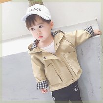 Boys coats spring and autumn 2019 new childrens style autumn windbreaker coats Korean style childrens baby trendy tops