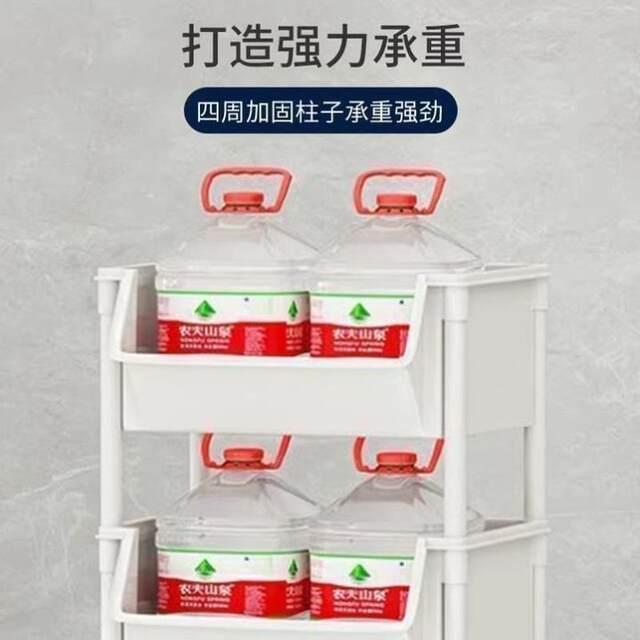 Small Trolley Storage Rack for Home Use, Multi-Layer Snack Organizer for Living Room, Mobile Kitchen Fruit and Vegetable Basket Shelf