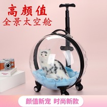 Pet Angel Cat Bag Pet Trolley Box Cat Travel Bag Transparent Space Capsule Dog Travel Bubble Box