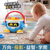 Childrens electric universal hand clapping drum robot Baby baby will sing toy car 2-3 year old boy girl