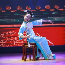 Little Orchids same style Qiao Linger performance costume props stool group fan Huanzhugege costume custom-made solo dance