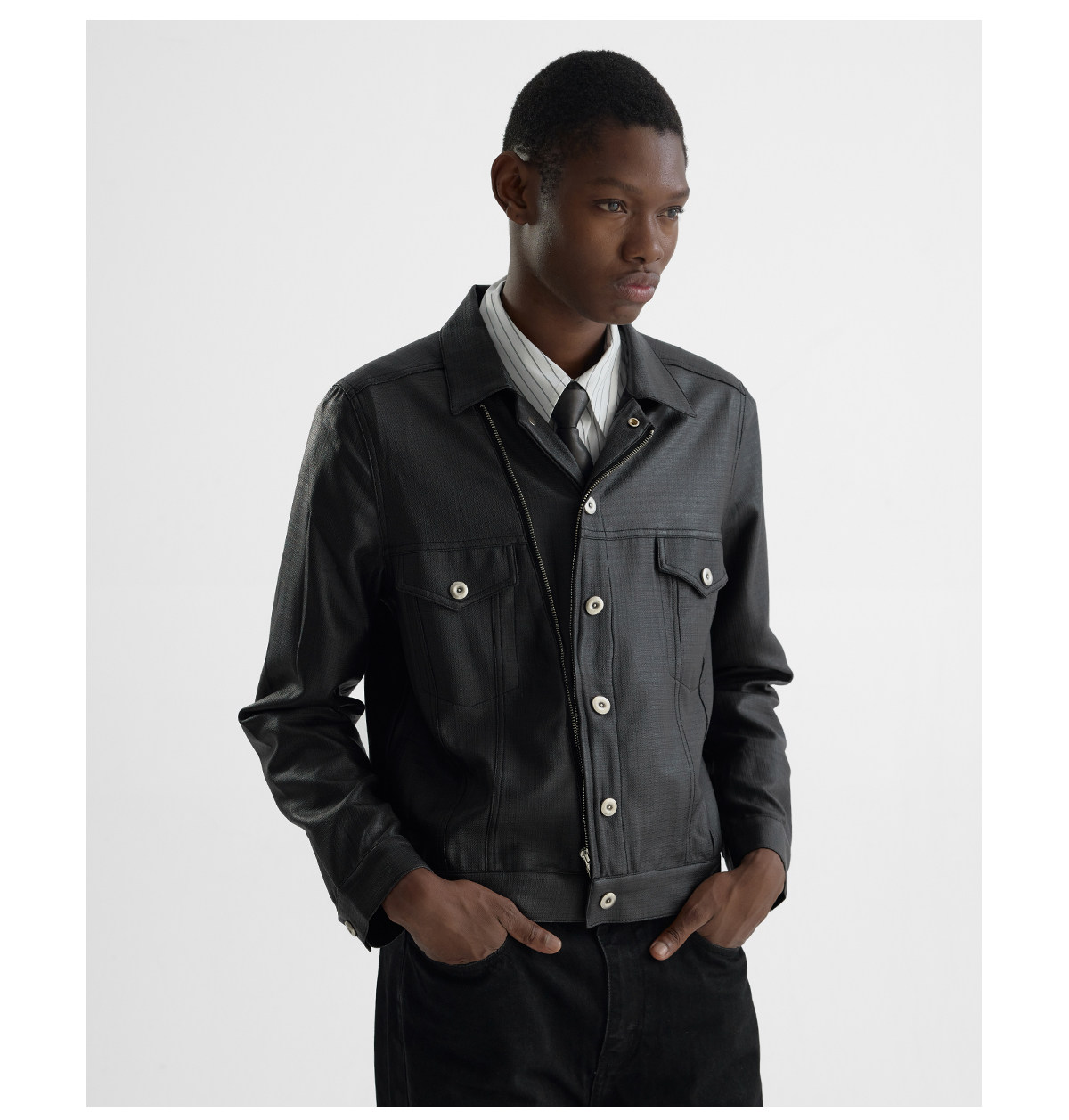 Slight Vogue Cropped Moto Jacket