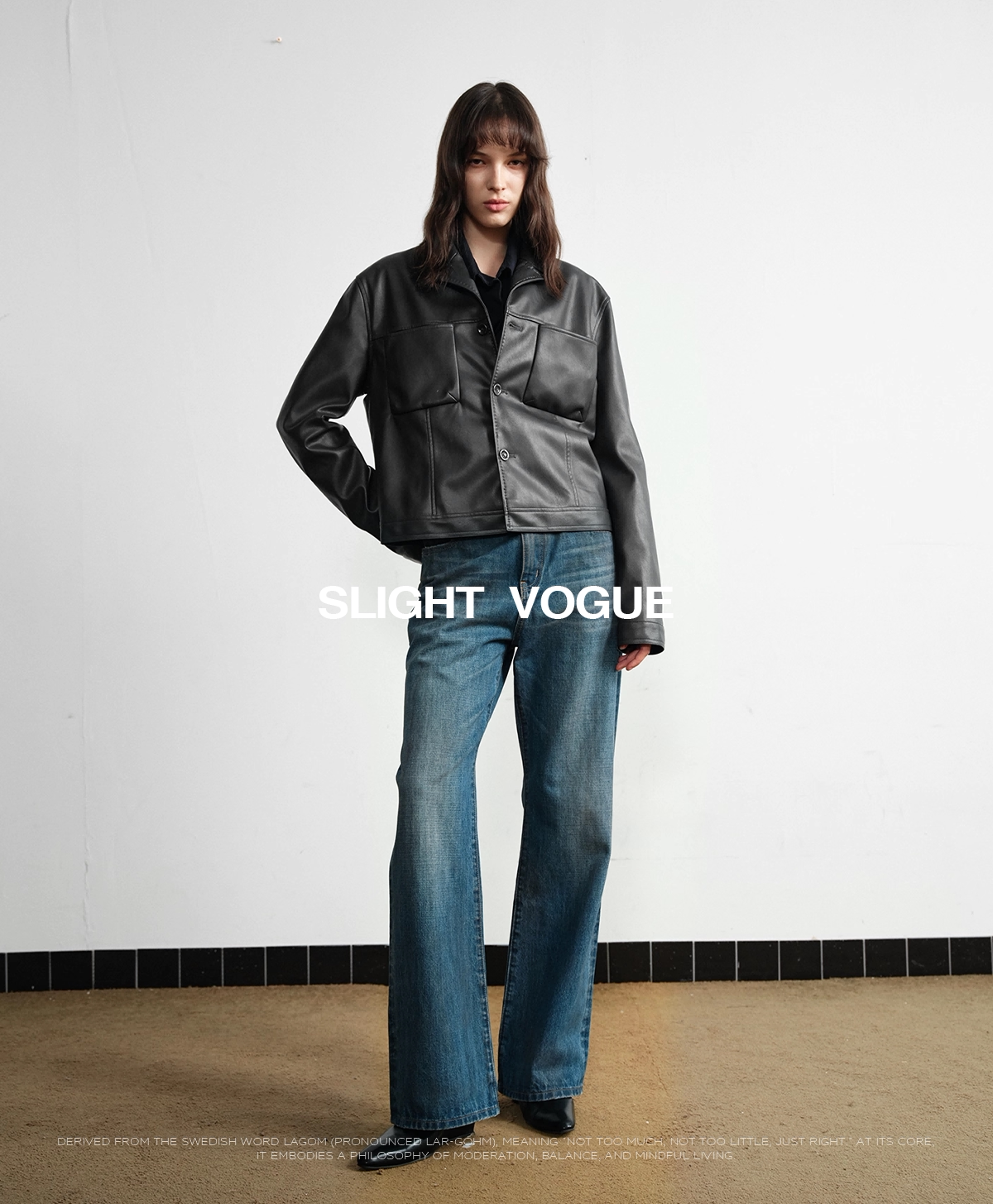 Slight Vogue Slightly Distressed Straight-Leg Jeans