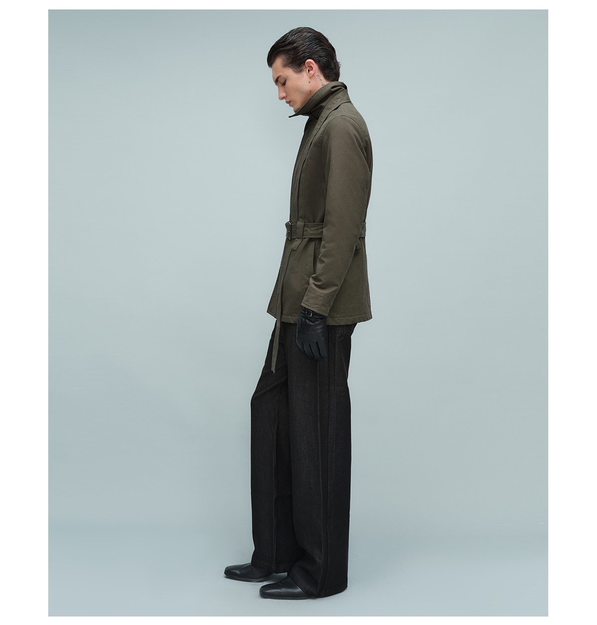 Slight Vogue Utility Belted Midi Jacket