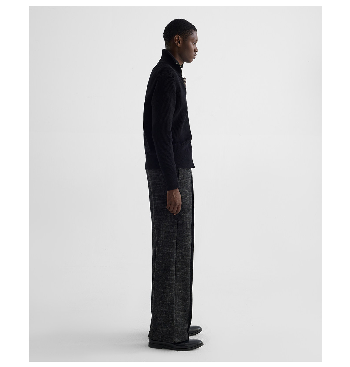 Slight Vogue Wool-Blend Double-Pleat Straight-Leg Trousers