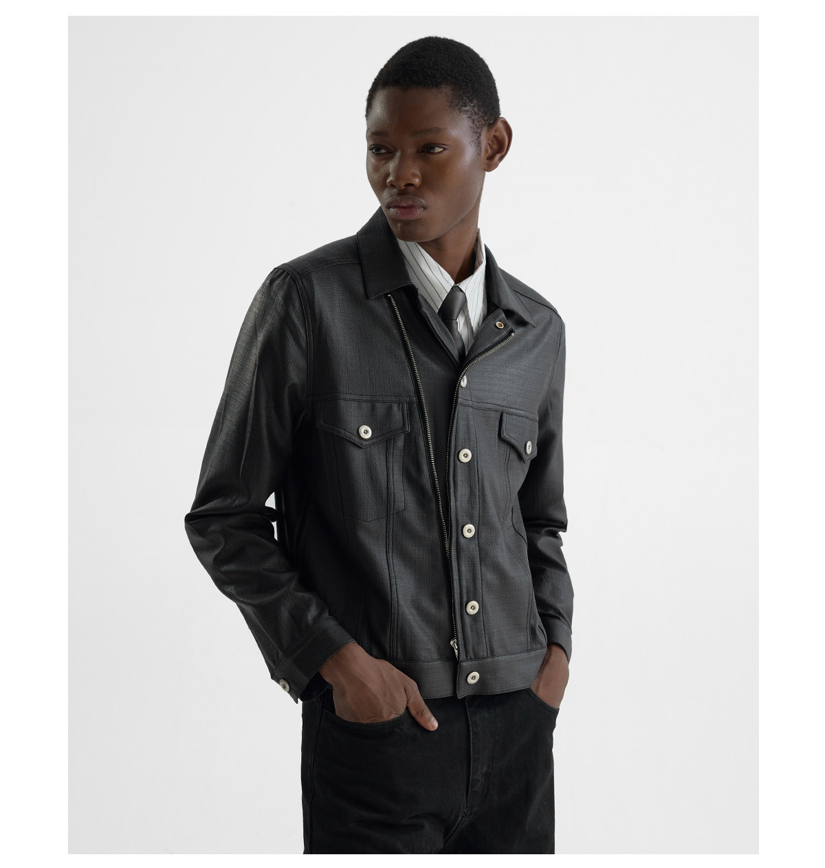 Slight Vogue Cropped Moto Jacket