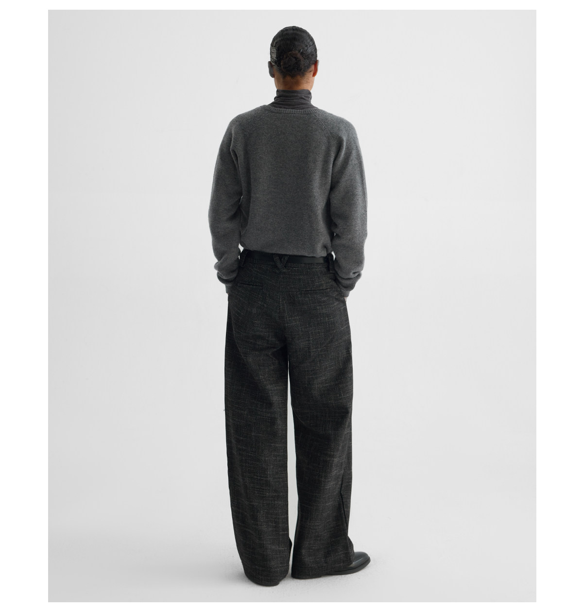 Slight Vogue Wool-Blend Double-Pleat Straight-Leg Trousers
