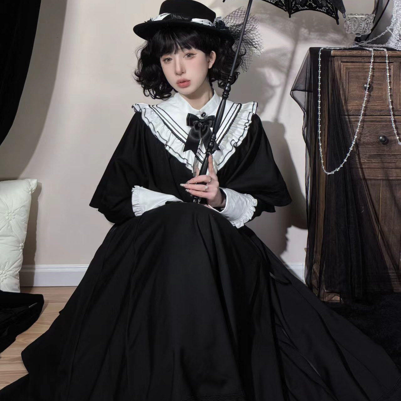 优雅留洋大小姐显瘦LOLITA两件套:钢琴师CLA系鱼妈打版片裁,让你成为街头最靓的仔!🌟-lolita洛丽塔连衣裙-淘宝好物网