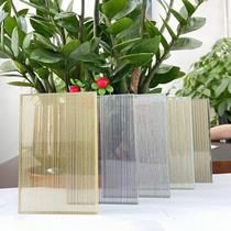 单片双层夹绢丝玻璃客厅轻奢入户隔断定制艺术屏风8-10mm酒店移门