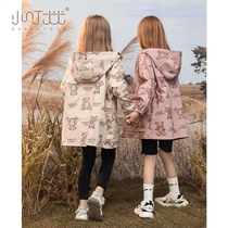 Girls in autumn coat 2023 - gas new model of the elderly children and autumn girls wear jackets long - term