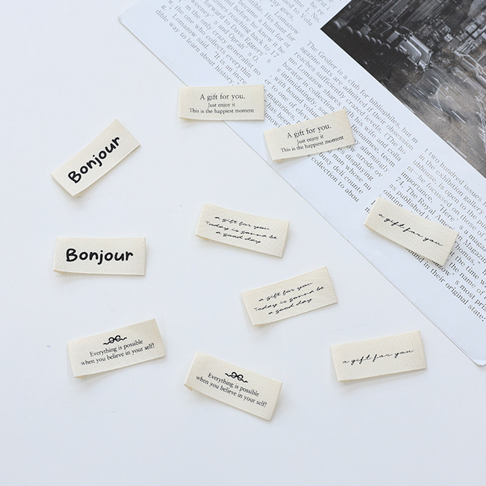 Korean Imported Handmade Fabric Label Z2004 Letter Collection Cotton Label Accessory Label Patch Sewing Decoration Korean Imported Handmade Fabric Label Z2004 Letter Collection Cotton Label Accessory Label Patch Sewing Decoration