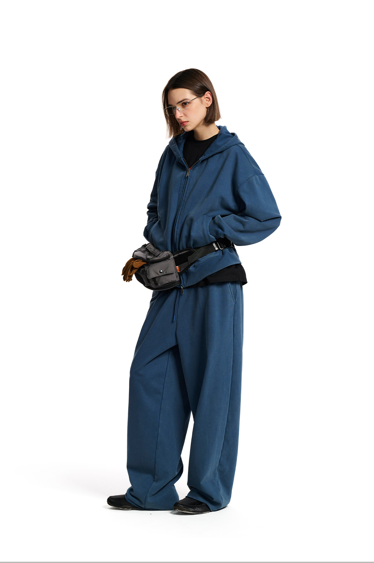 Loopsoon Washed Zip-Up Hoodie