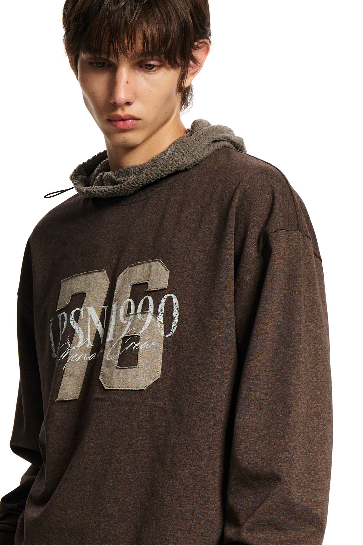 Loopsoon Layered Patch Long-Sleeve Tee