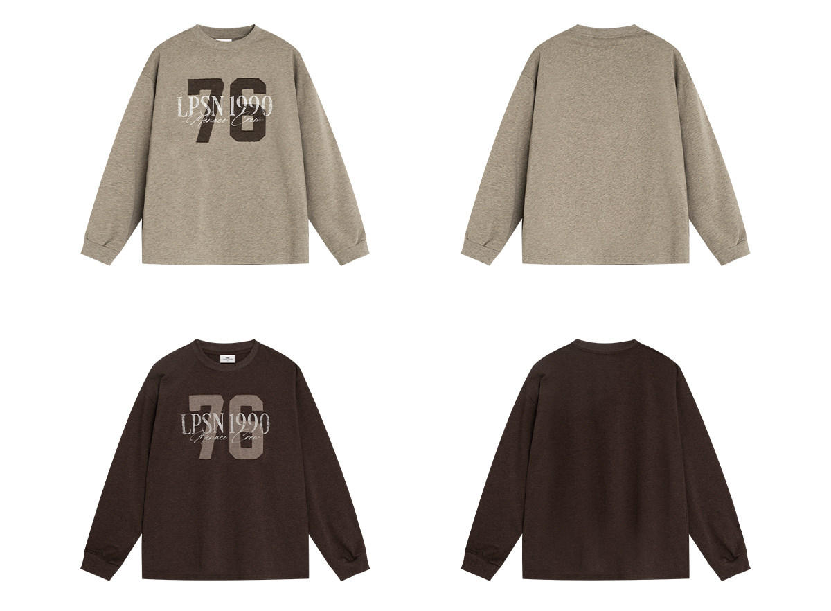 Loopsoon Layered Patch Long-Sleeve Tee