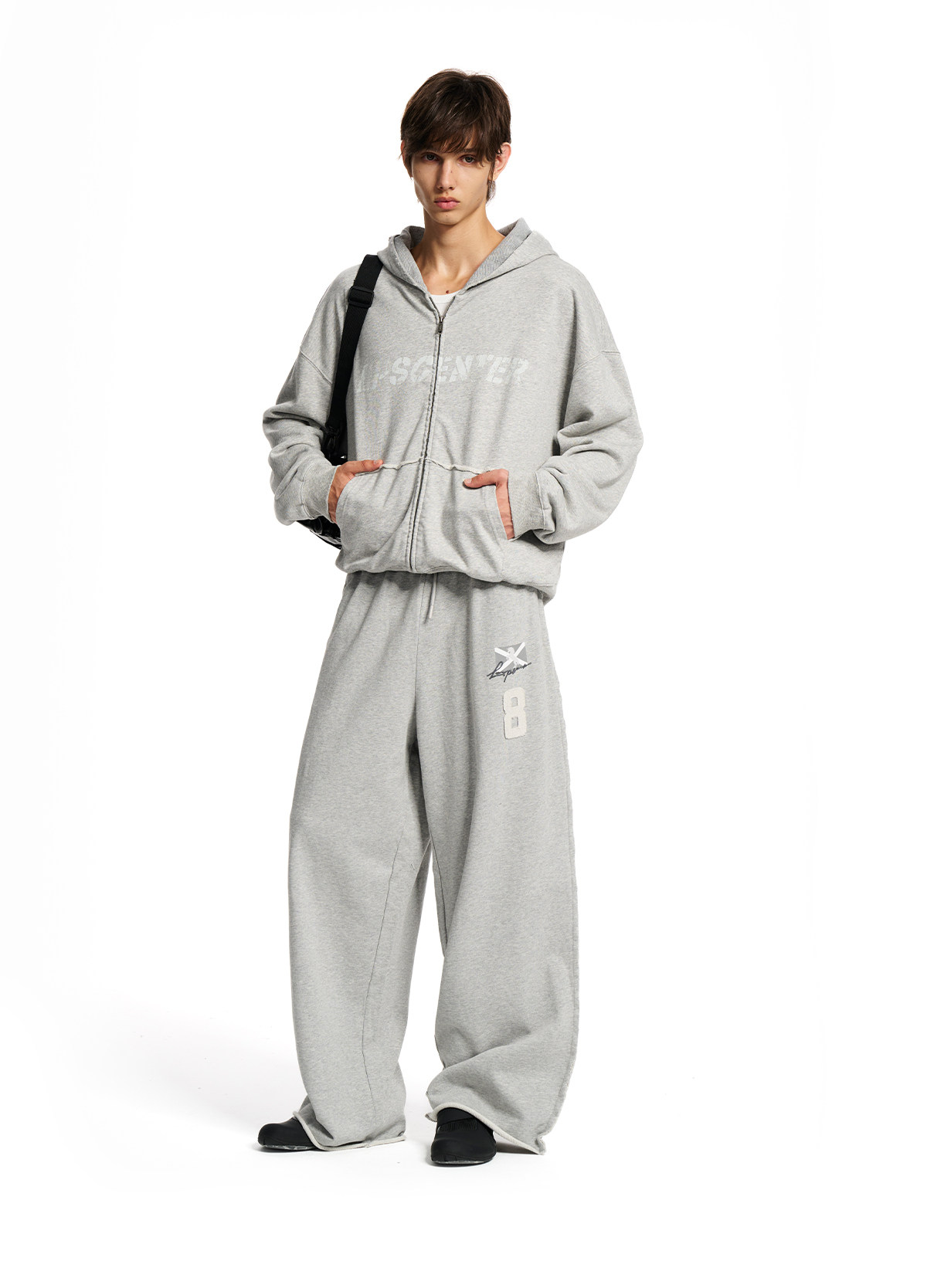Loopsoon Double-Layer Zip-Up Hoodie