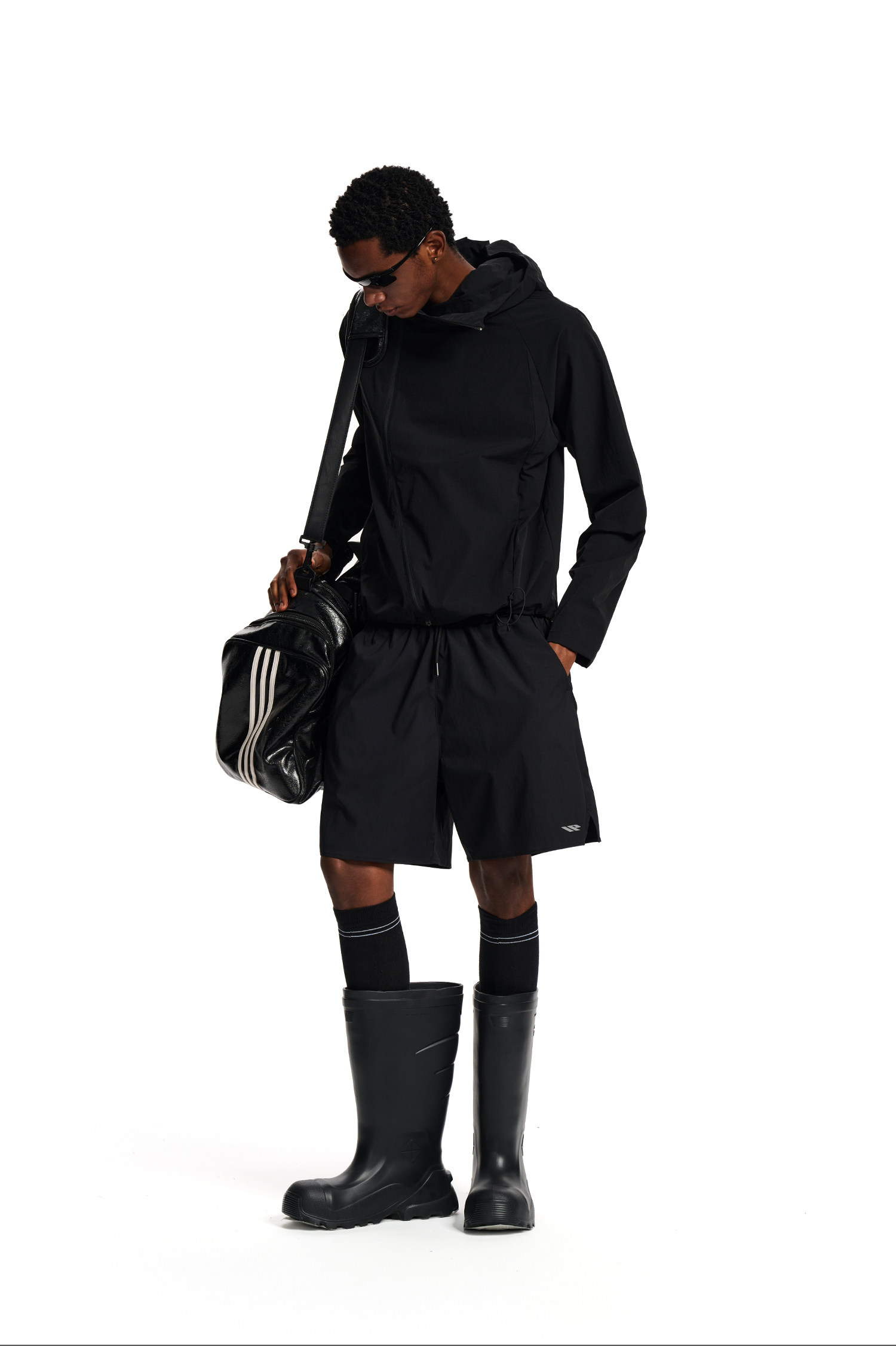 Loopsoon Hooded Diagonal Zip Jacket