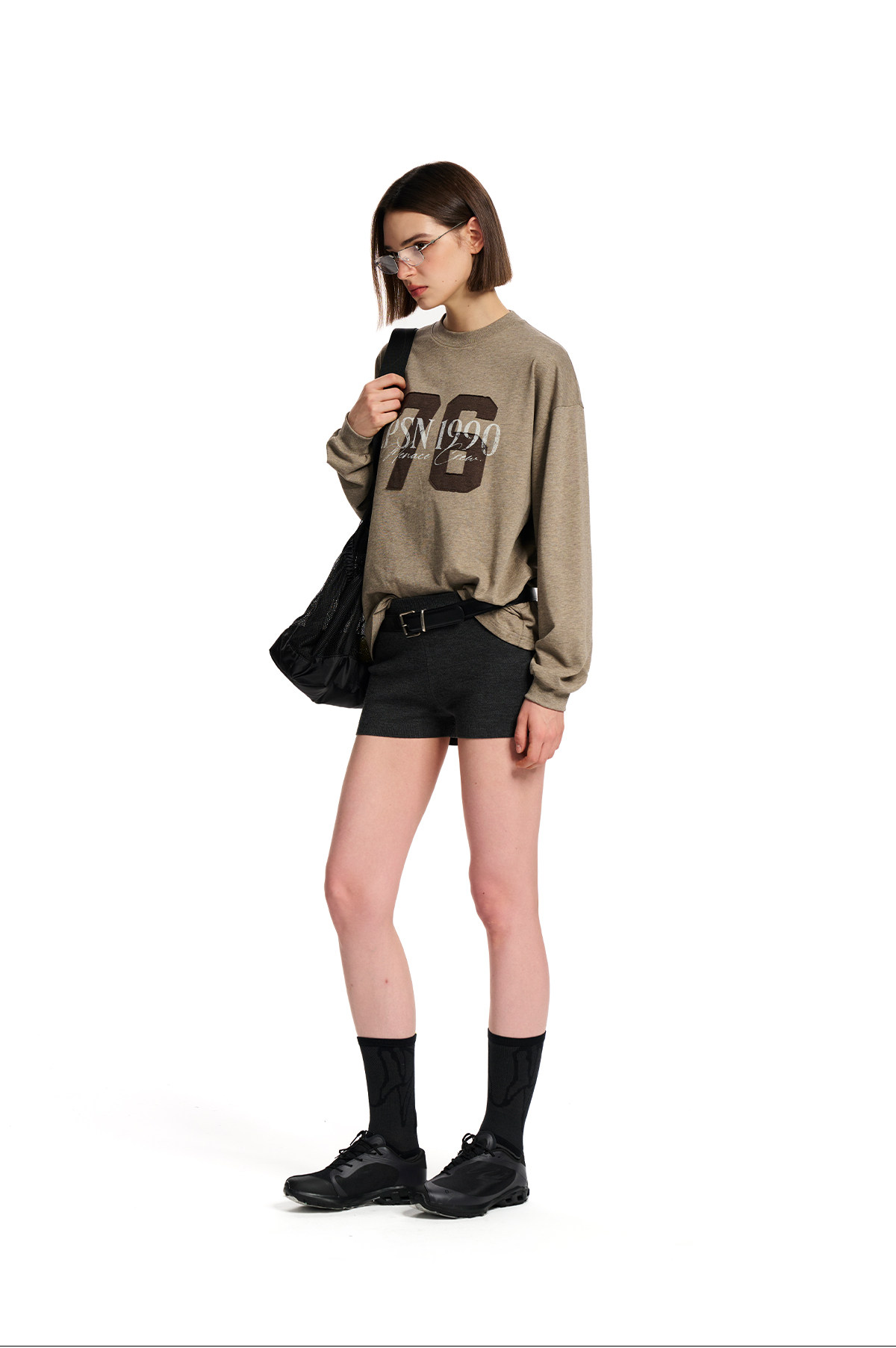 Loopsoon Layered Patch Long-Sleeve Tee