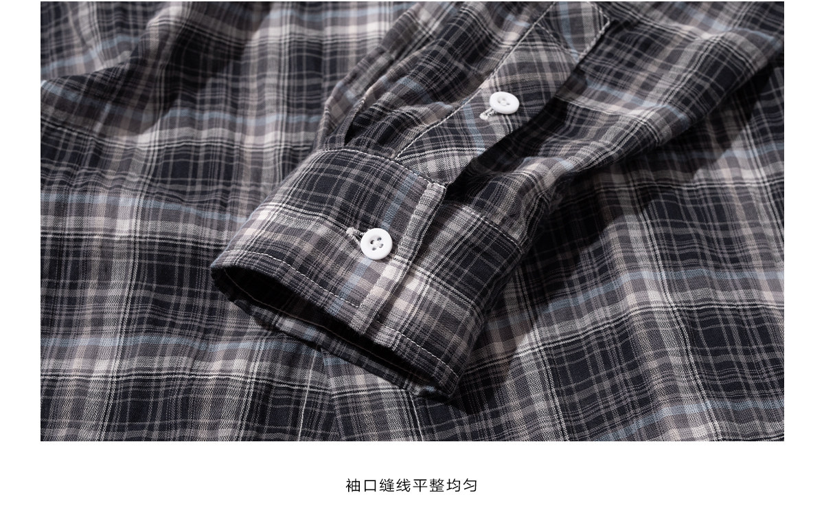 Loopsoon Plaid Drop-Shoulder Shirt