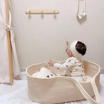 Korean baby hand basket mobile portable newborn car sleeping cradle cradle baby safe sleeping bed