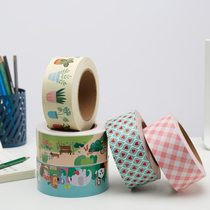 Colorful printed water-free kraft paper sealing tape cartoon cute corgi decorative tape express packing tape