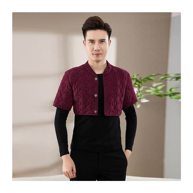 Shoulder-Protecting Vest for Sleeping, Suitable for Men Weighing 180-200 Pounds, Winter Fleece-Lined Thickened Loose-Fitting Warm Vest