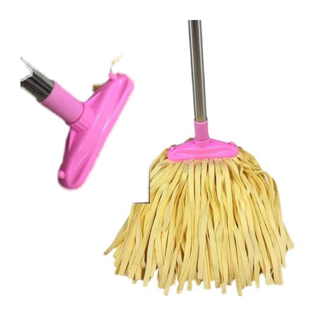 Deerskin towel household wide head flat head 16cm absorbent mop deerskin velvet self-wringing traditional mop mop,