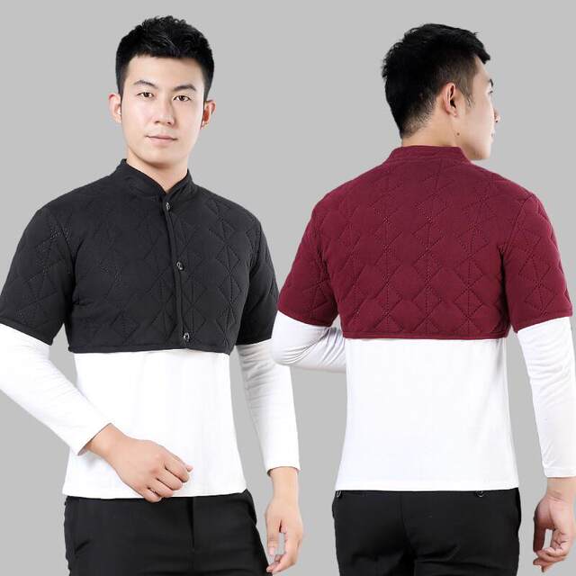 Warm Shoulder-Protecting Vest for Men, New Autumn and Winter Style, German Velvet, Loose-Fitting Sleeveless Jacket, Neck and Shoulder Protection for Sleeping, Anti-Cold Vest