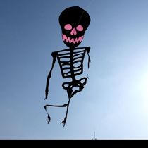 Kite Funny 2024 New Dynamic Skeleton Kite Swinging Skull Kite Adults and Children Creative Characteristics Wind