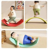 Seesaw childrens indoor smart board balance board sensory training equipment home focus bending board toy