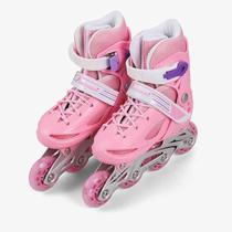 Childrens outdoor double-row roller skates flash roller skates mens and womens non-slip figure skates childrens outdoor double-row roller skates