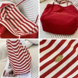 Сумка через плечо, двусторонний шоппер, тканевый мешок, вместительная и большая красная сумка на одно плечо