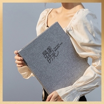Cotton and linen photo album diy souvenir album couple family adhesive laminated collection album