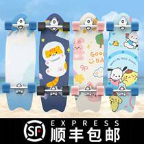 Internet celebrity new inch land surfboard aluminum alloy spring bracket children and adults professional rotatable sandpaper slide