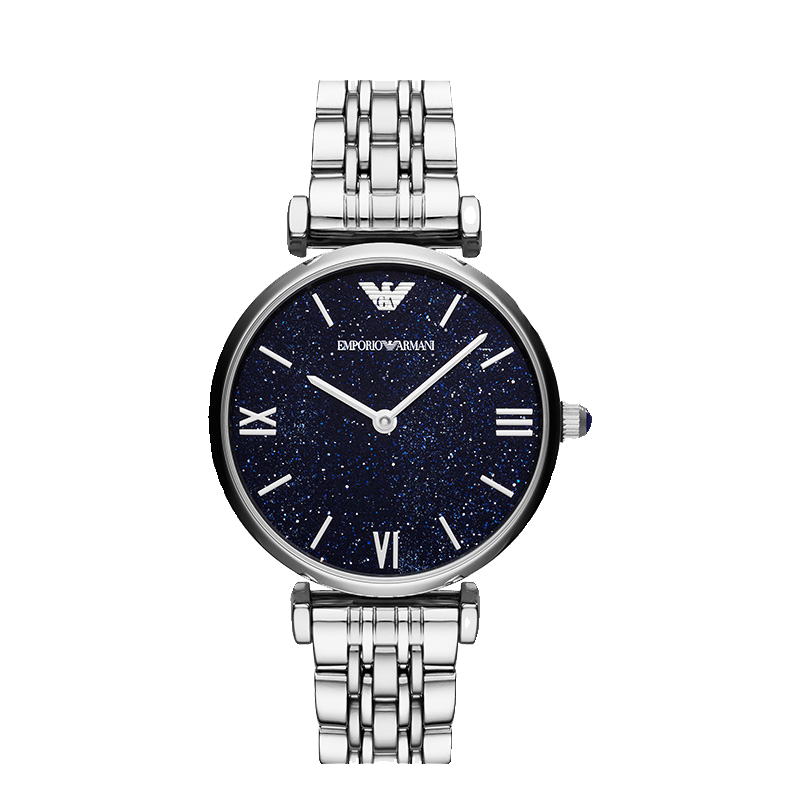 Женские часы Armani, синий звездное небо, кварцевый циферблат, дополненная реальность