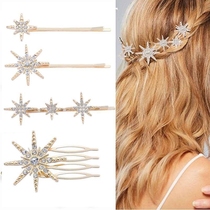INS bridal hair accessories galaxy rhinestone hairpin weddin