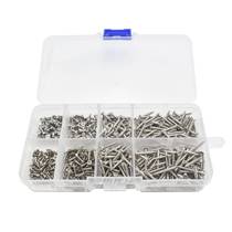 Internet celebrity hot-selling boxed silver carbon steel nickel-plated flat head cross countersunk head self-tapping screws