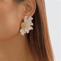 newEarrings Vintage Alloy Flower Earrings FemininePatternFlo