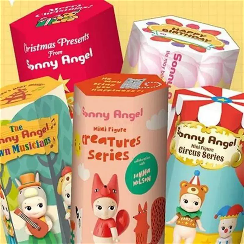 Таинственная коробка Sonny Angel на Хэллоуин, Рождество, день рождения, торт ко
