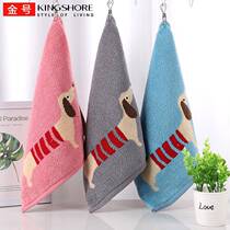 10 special gold size pure cotton cartoon hand towels cotton square towels soft water-absorbent lint-free thickened small towels