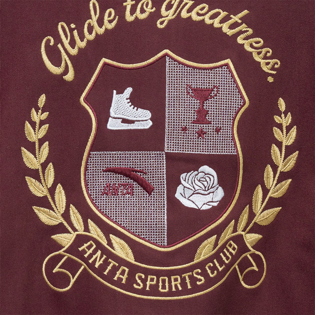 Anta Sports Jacket for Women 2025 Winter New Thickened Vintage College Style Knitted Coat 162548709N