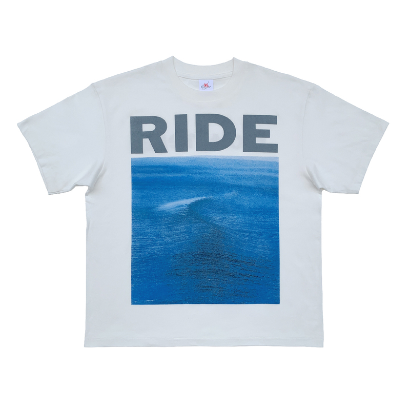 【Bu Yun Kui】Ride Band Bai Hai Lang Street Fashion Refreshing Screen-Printed Retro Short-Sleeve T-Shirt
