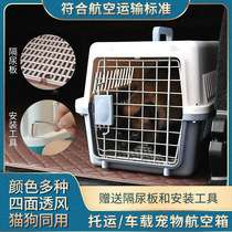 Cat empty cage pet flight box dog and cat small and medium-sized dog travel shipping box large portable shipping box