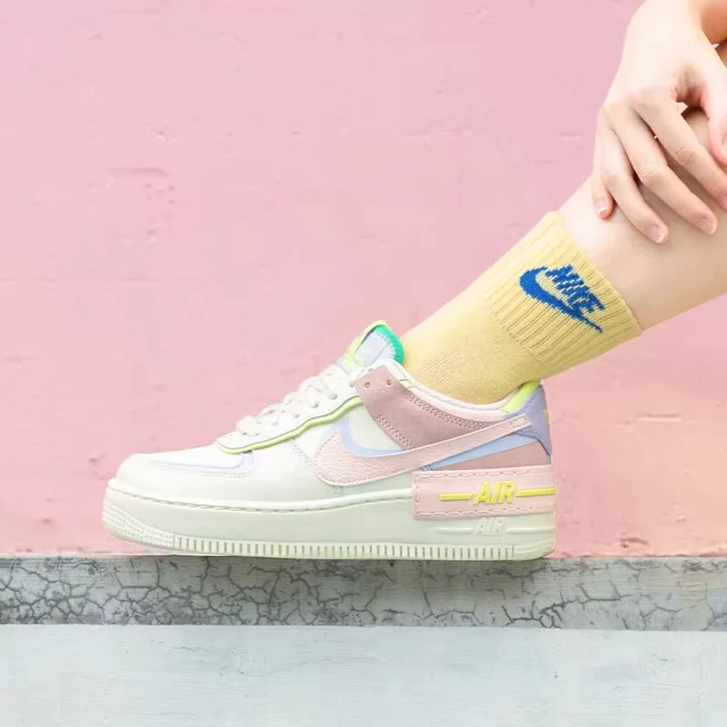Найк новые женские кроссовки Air Force 1 Air Force One Macaron AF1 низкие кроссовки CW2655