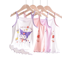 Girls sling modal summer childrens vest thin baby ice silk T-shirt waistcoat girls bottoming top