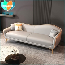 Curved Internet celebrity European-style sofa small apartment bedroom room sofa three-piece set light luxury style modern simple combination